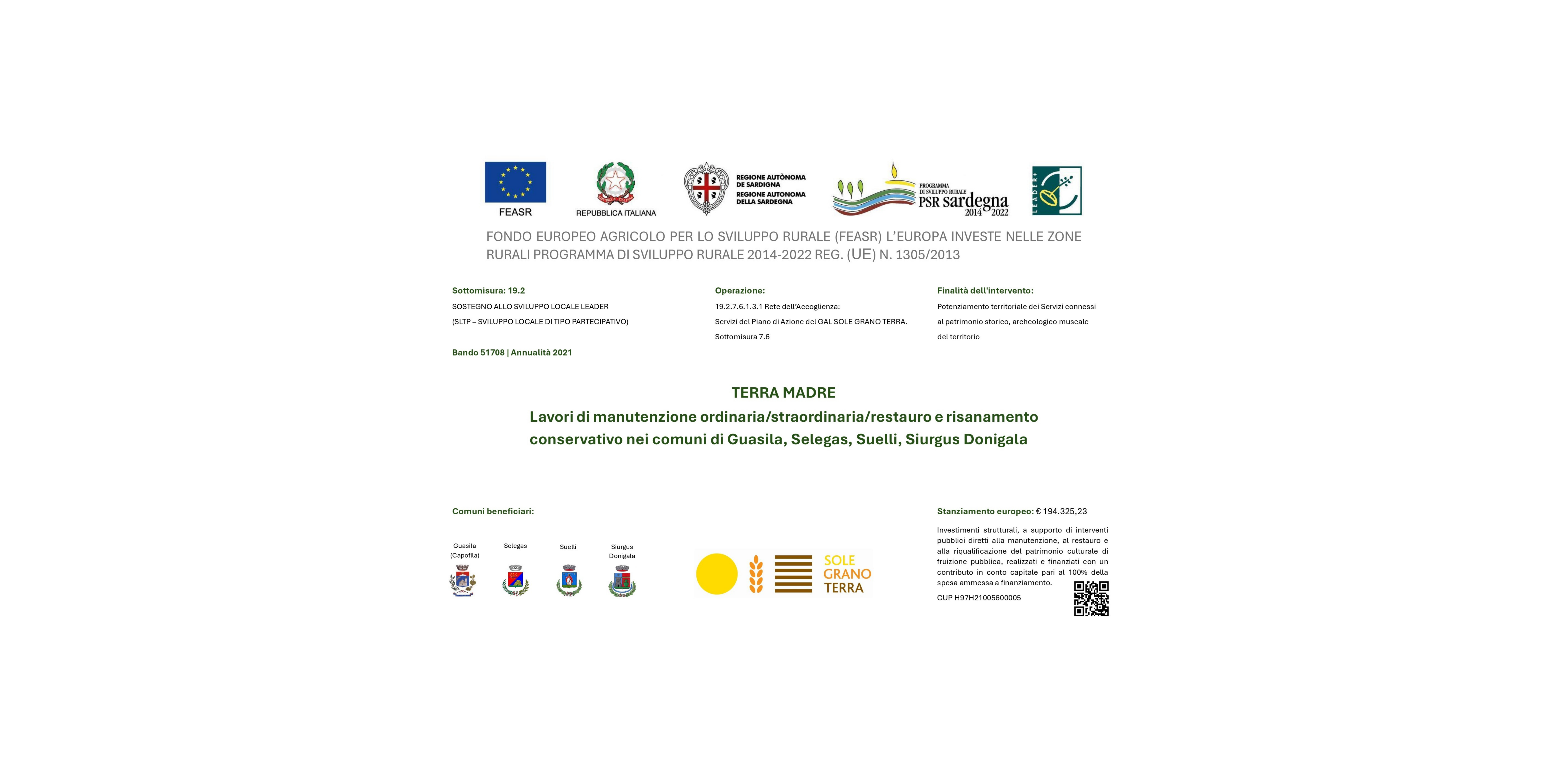Targa del progetto